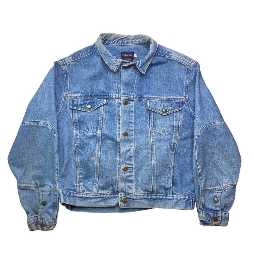 Calvin‎ Klein Men's Light Blue Denim Jacket